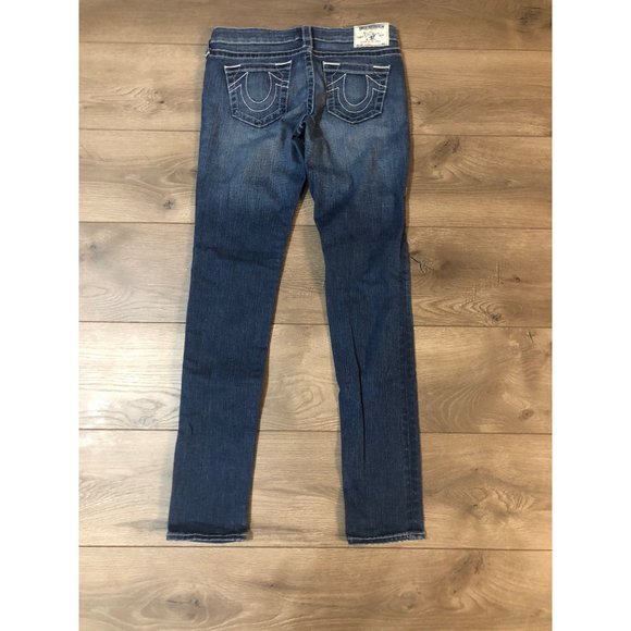 True Religion Women's Basic Skinny Jean All Over Natural Stretch 28 - Picture 2 of 11